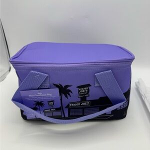Trader Joe's Mini Insulated Cooler Tote Lunch Bag NEW LIMITED EDITION ‘Lavender’